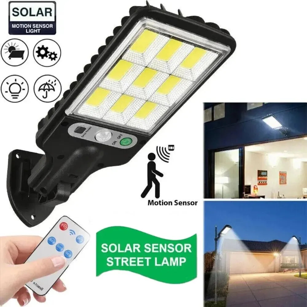 Powerful LED Solar Outdoor Led Courtyard Wall Lamp 3 Modes Human Body