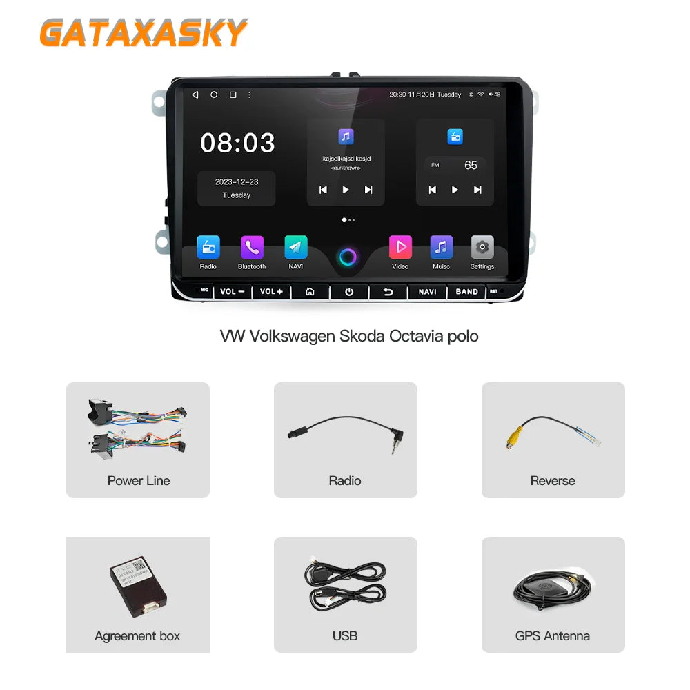 GATAXASKY 9" Car Radio multimedia player For VW Volkswagen Passat B7