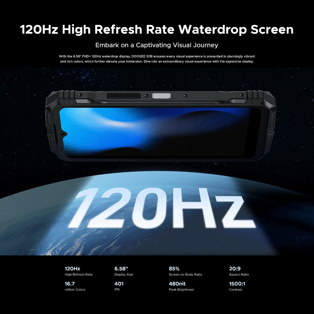 [World Premiere] DOOGEE S118 Rugged Smartphone 20GB(8+12GB Extended)