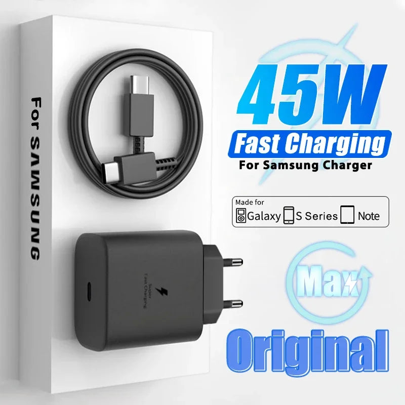 45W USB C Charger Original Charger PD Fast Charge For Samsung Galaxy