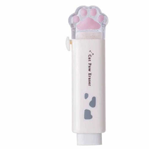 Cute Cat Claw Push-pull Eraser Pencil Eraser Designed for Easy Use,