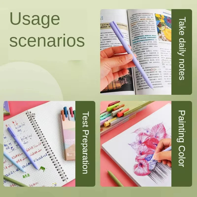 30 Colors Hand Account Gel Pen Morandi Macaron Retro Color Gel Pen Ins