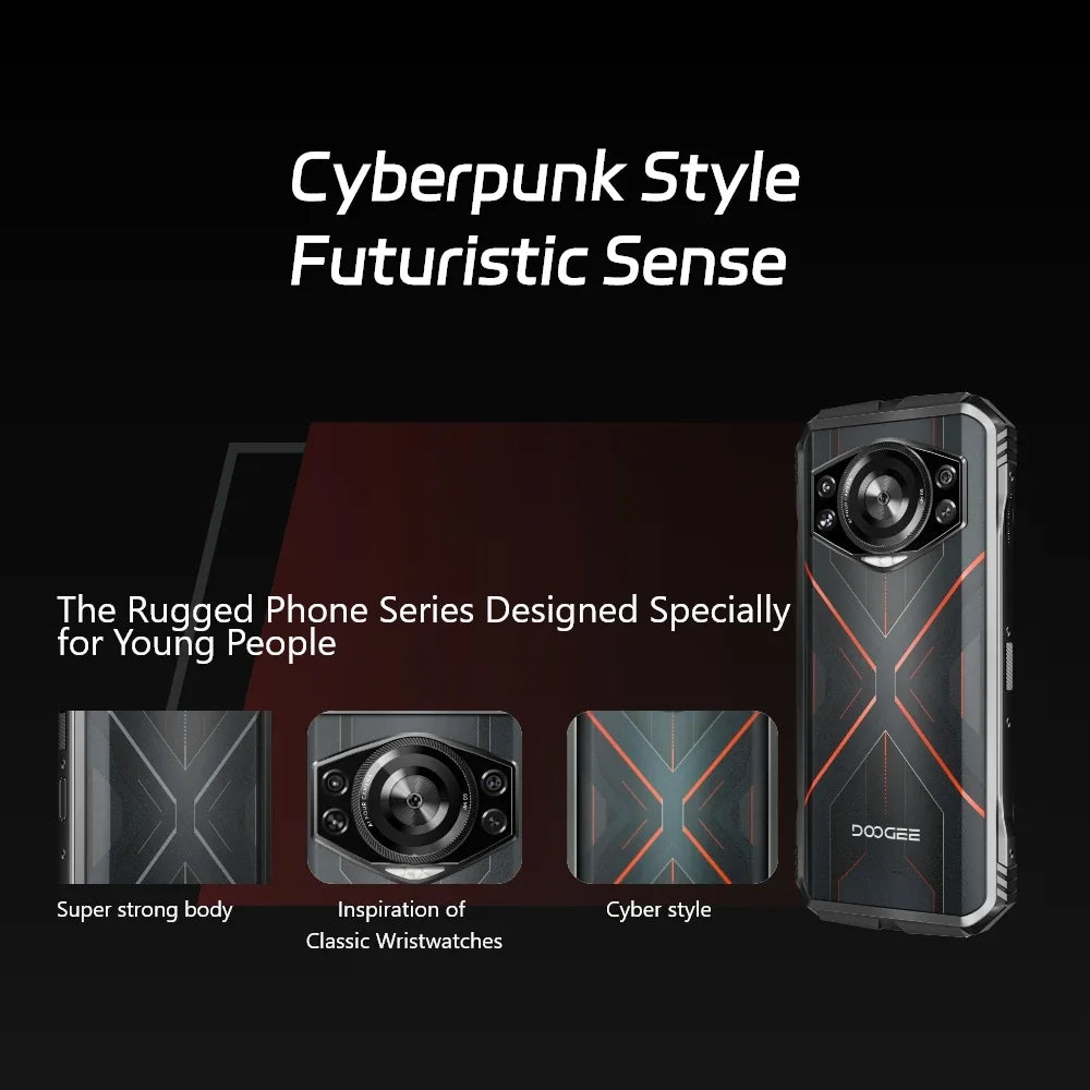 Global Version DOOGEE S Cyber Rugged Phone 6.58" 90Hz IPS Screen
