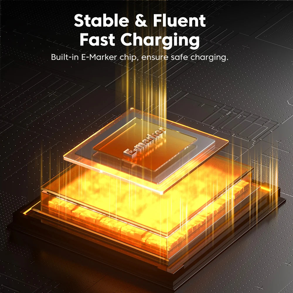 Toocki 5A100W Type C To Type C Cable Spring Retractable Car Phone