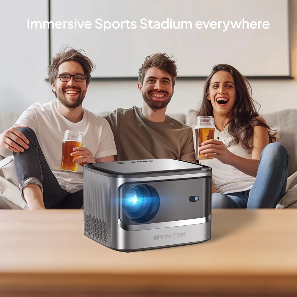 BYINTEK X25 Full HD Projector 1080P 4K Video 900Ansi  Auto Focus  WiFi