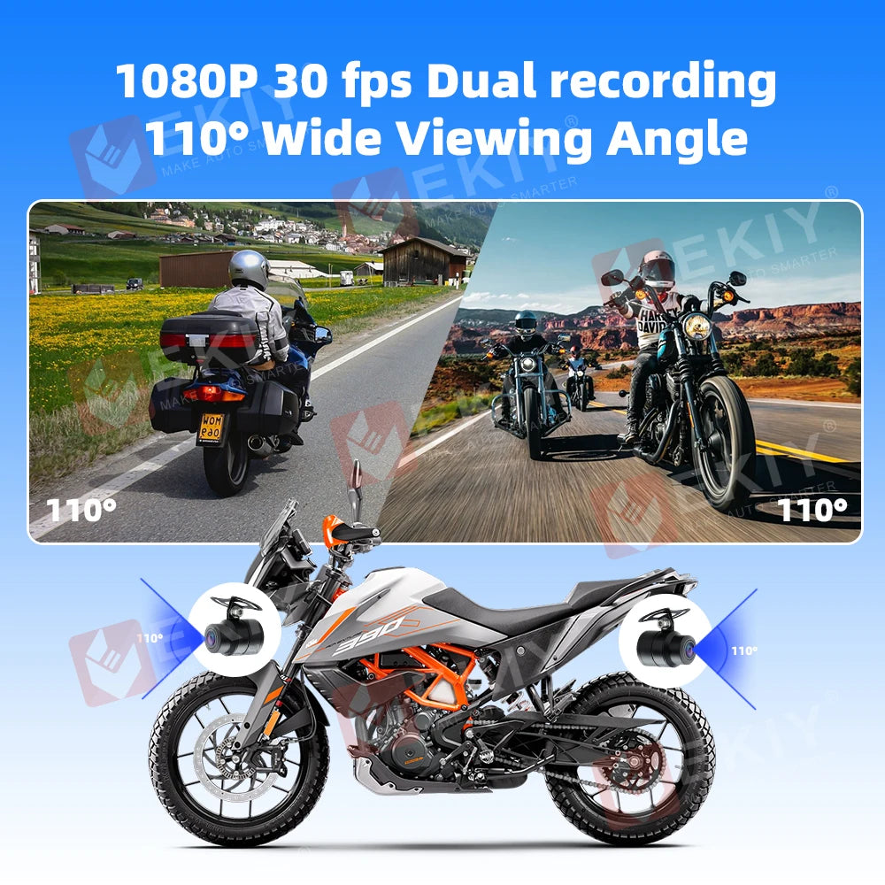 EKIY 6.25 inch Motorcycle Navigation CarPlay Camera Linux IP65
