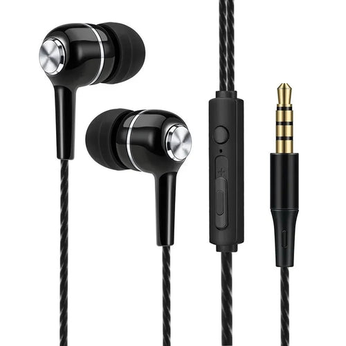 3.5mm Wired Headphones In Ear Headset Wired Earphones with Microphone