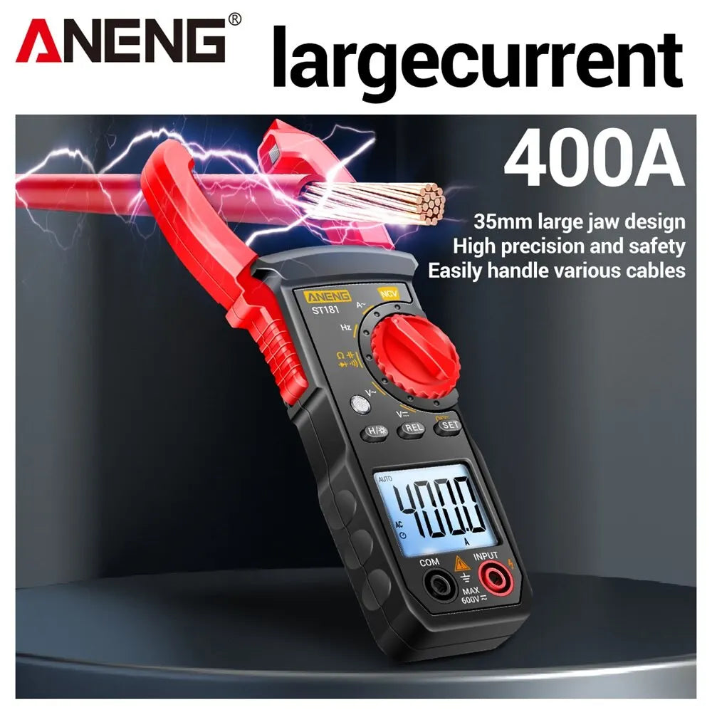 ANENG ST181 Clamp Meter 4000 Counts Current Ammeter Tester Digital
