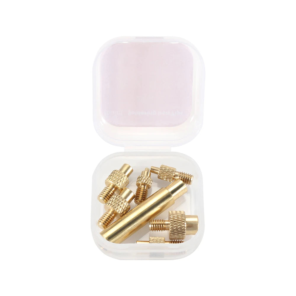 Heat Insert Nut Iron Tip M2 M3 M4 M5 M6 M8 Brass Thread Embedded Kit