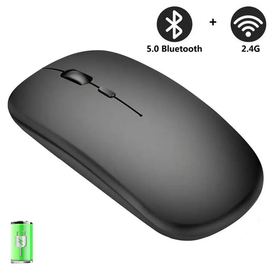 New Bluetooth Wireless Mouse USB Optical Rechargeable Mouse for