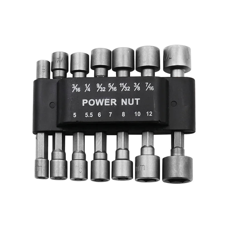 9pcs/14pcs/set 5mm-13mm Hex Sockets Sleeve Nozzles Nut Driver Set