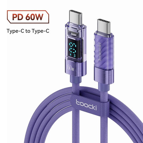 Toocki Type C to Type C Cable 100W PD Display Fast Charging Charger