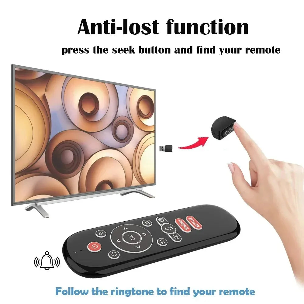 2.4G Wireless Gyroscope Air Mouse Voice Remote Control Mini Keyboard