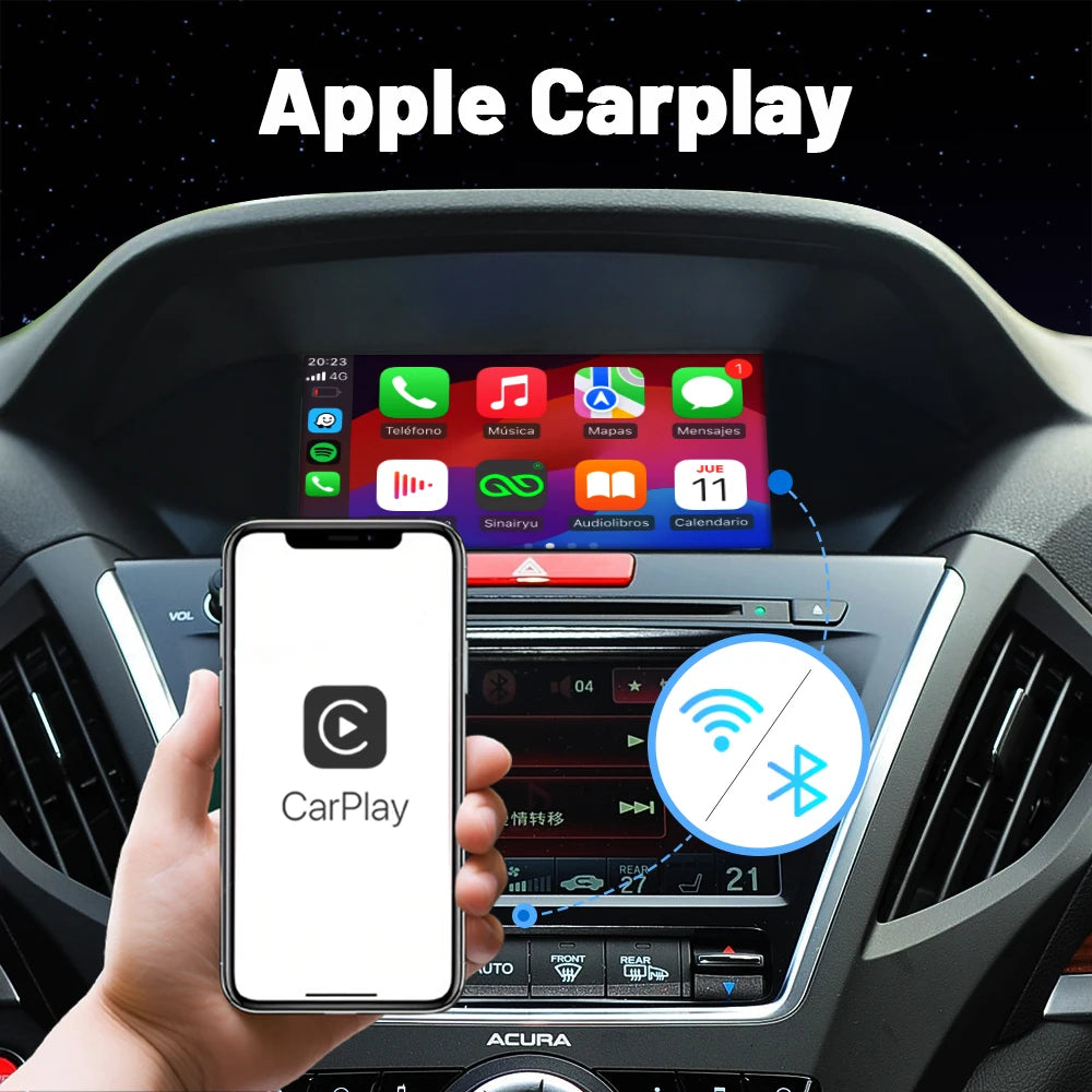 Car Ai Box Wireless Apple Carplay Android Auto For Acura YD3 MDX RDX
