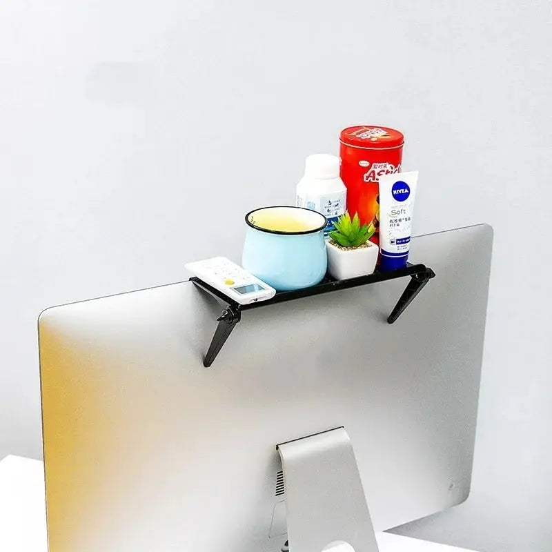 Punch-Free Computer Monitor Rack Plastic TV Set-Top Box Screen Bracket