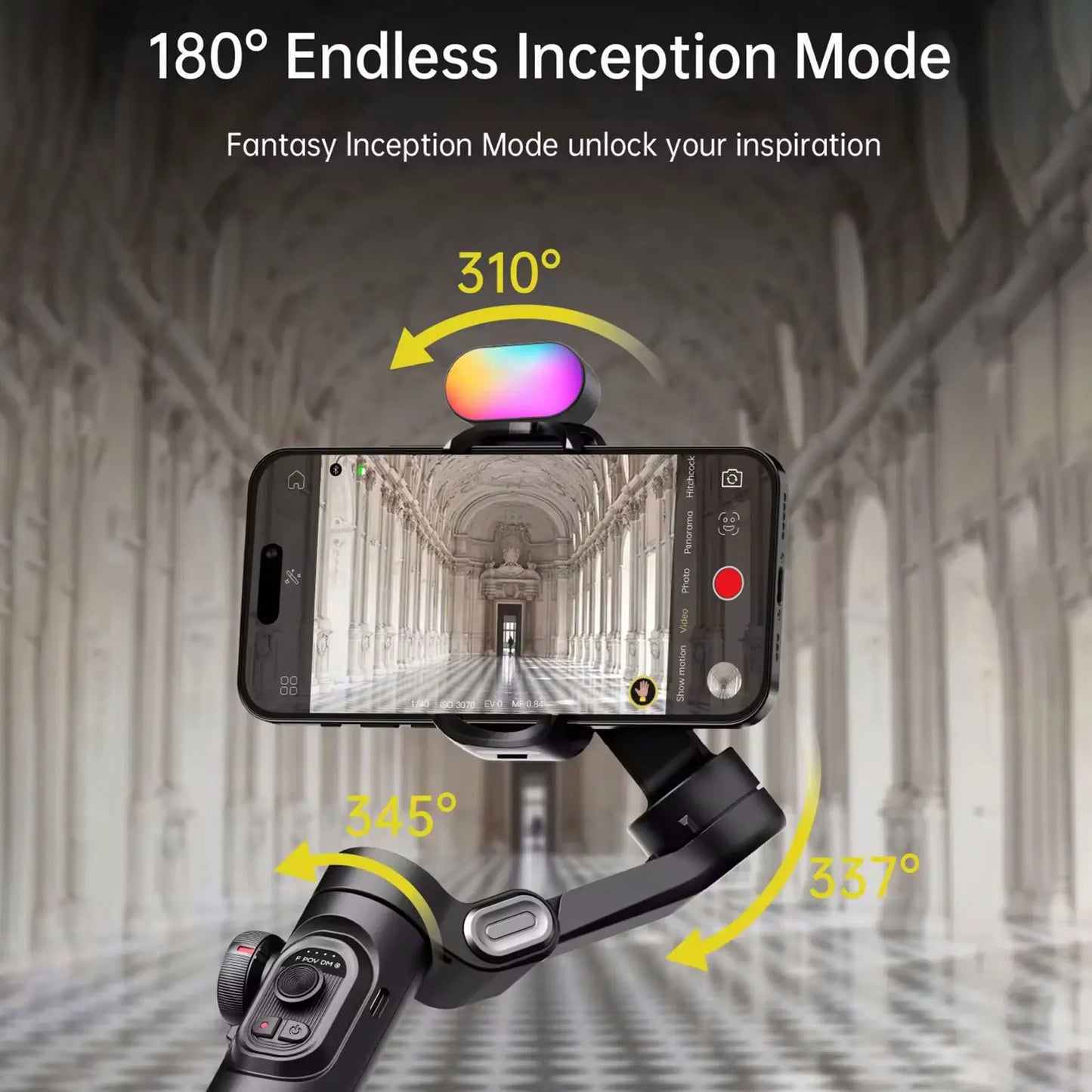 AOCHUAN Smart XE Kit Gimbal Stabilizer for Smartphone iPhone Video