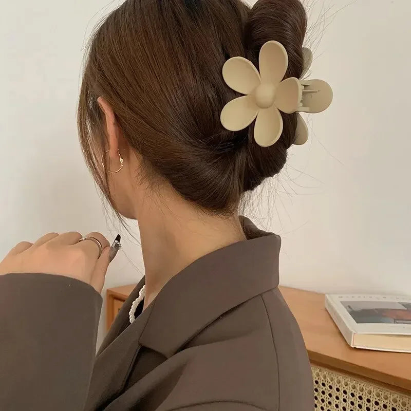 Fashion Flower Claw Clips for Women Sweet Girls Hair Claw Big Flower