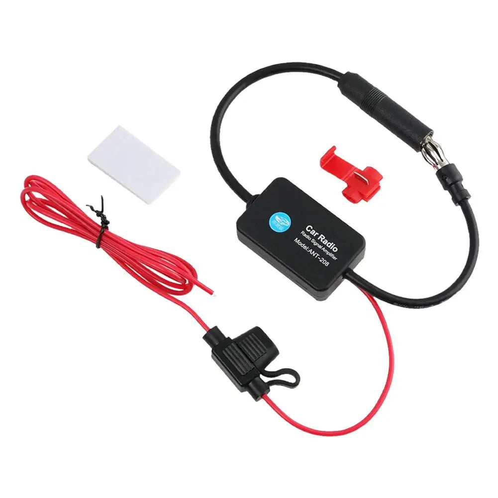 Auto Car Radio FM Antenna Signal Booster Amplifier Universal 12V FM