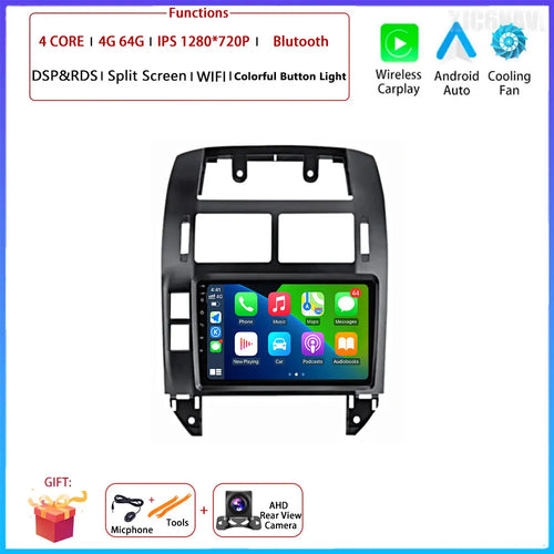 Android OS Car Radio For Volkswagen VW Polo MK4 6Q 9N 9N3 2004-2009