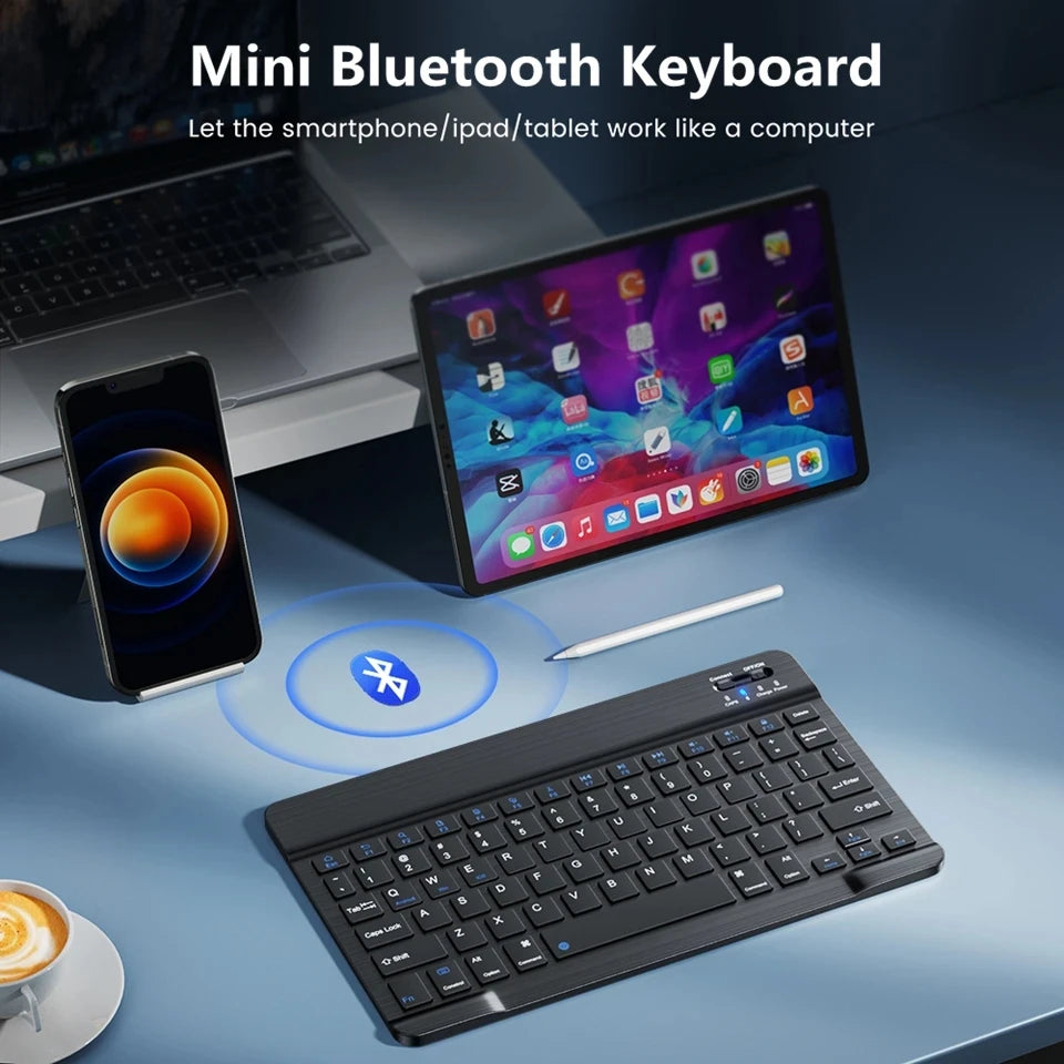 Spanish French Bluetooth Wireless Keyboard Azerty Russian Korean For