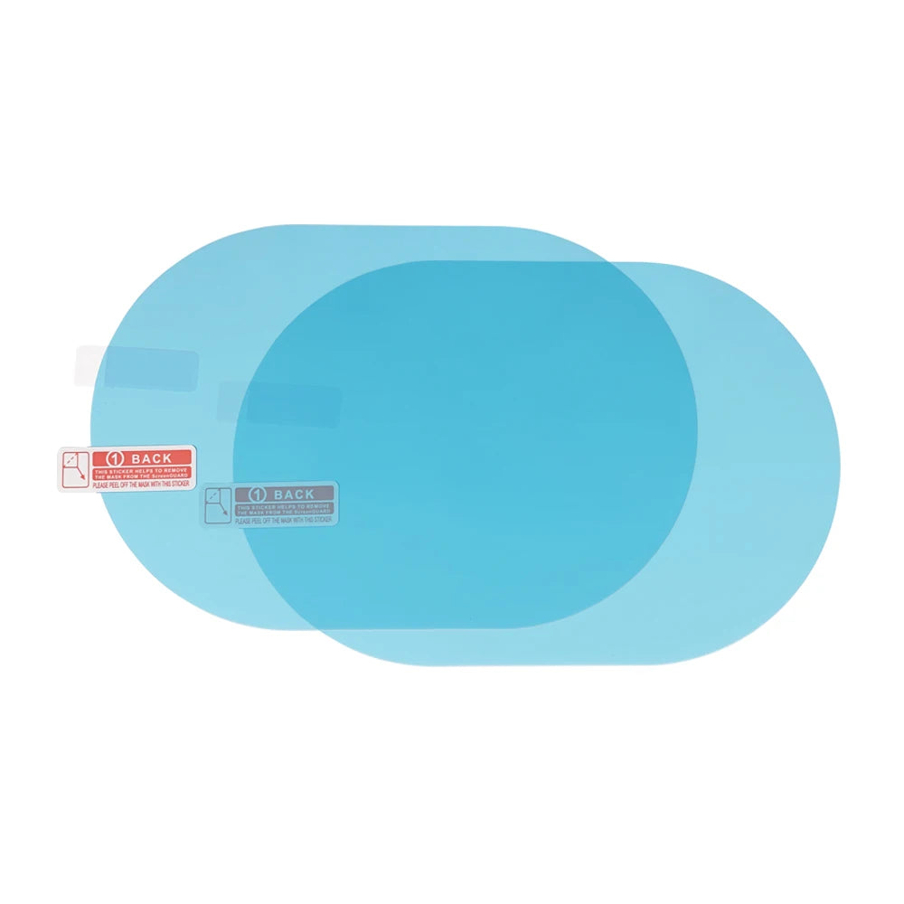 Car Rearview Mirror Film Side Window Rainproof Clear Film 2Pcs Anti