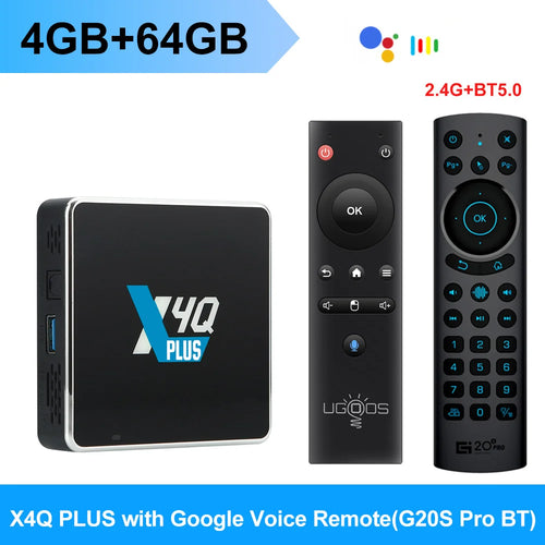 Ugoos X4Q Pro TV BOX Android 11 Smart TV Box S905X4 DDR4 4GB 32GB Wifi