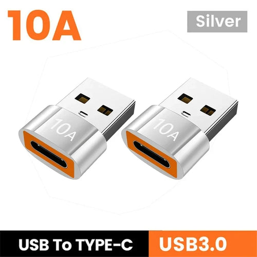 10A USB 3.0 Type C Adapter TypeC Female To USB Male Converter Fast