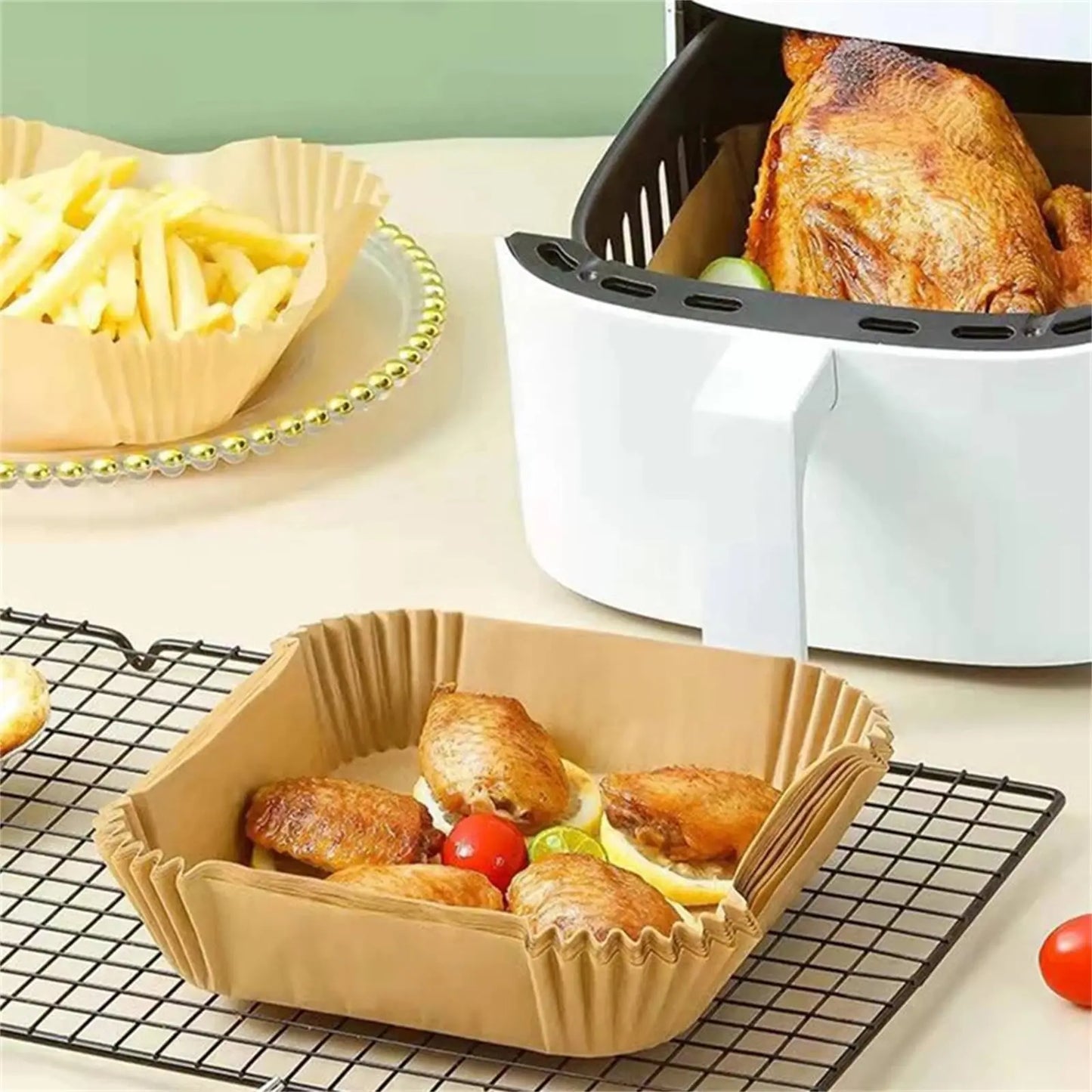Air Fryer Paper Airfryer Disposable Containers Airfryer Baking Paper