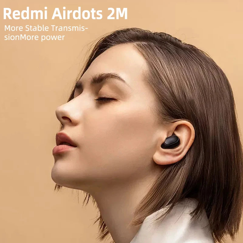 New Xiaomi Redmi Airdots 2 Wireless Bluetooth Headset with Mic Earbuds
