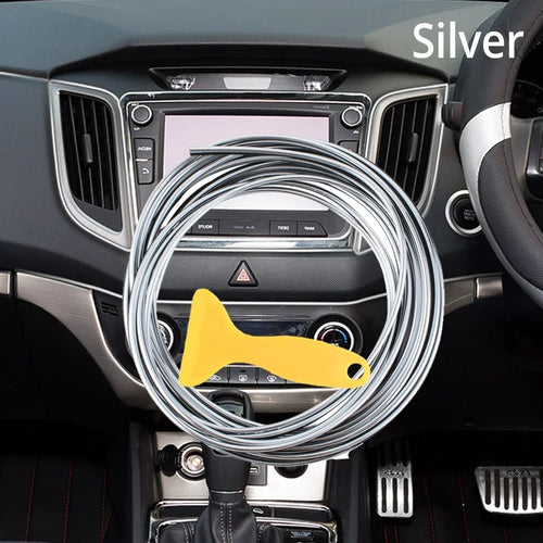 Car Moulding Decoration Flexible Strips 5M Interior Auto Mouldings Car