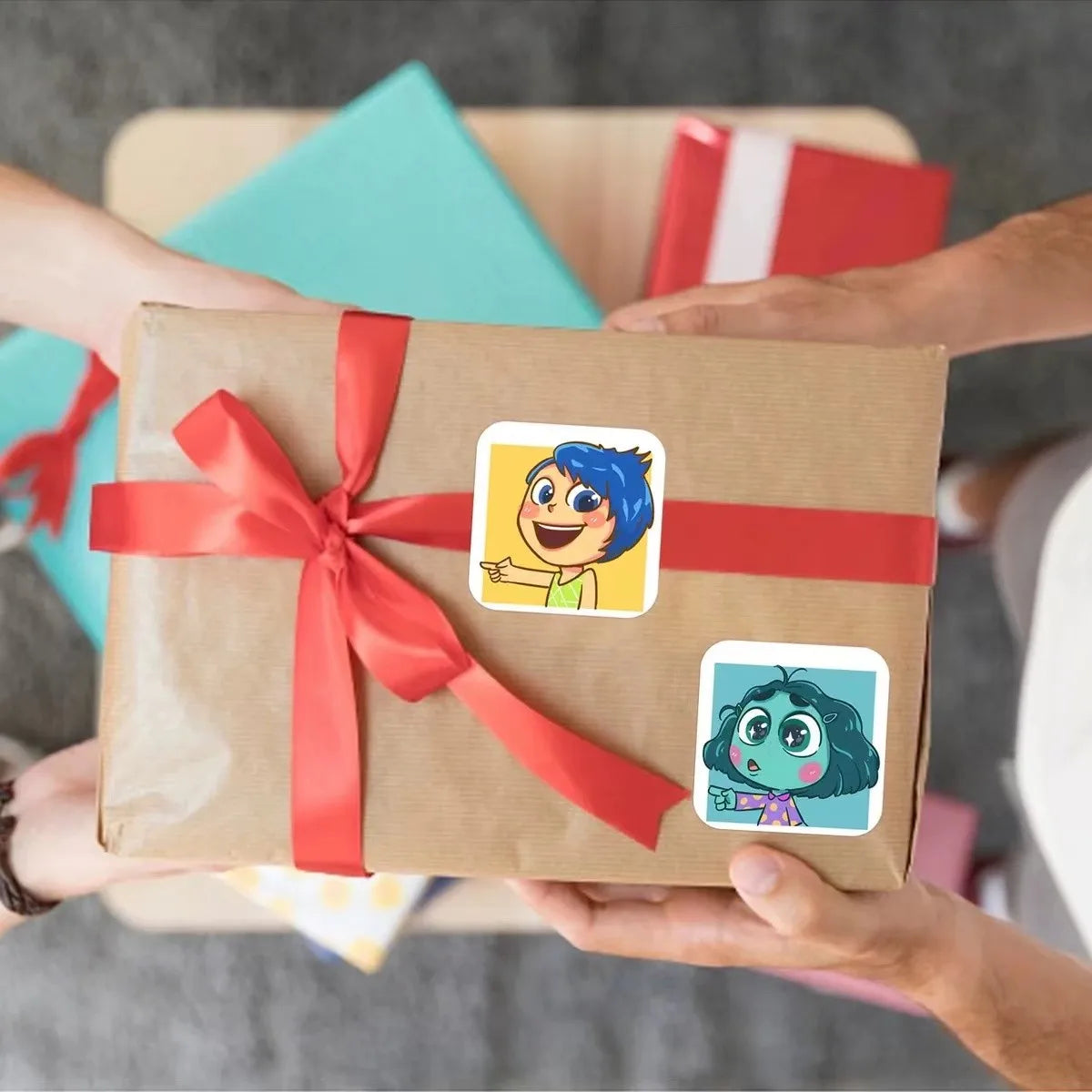 500pcs Inside Out 2, roll stickers, surrounding children's toy ledger