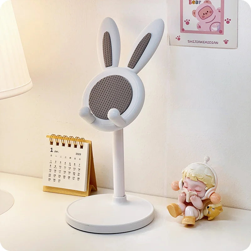 Cute Cartoon Bunny Phone Stand - Adjustable & Compatible With IPhone,
