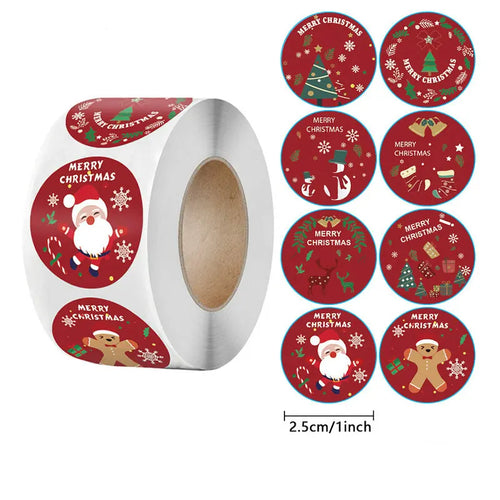 Christmas gift stickers decorative sealing sticker Merry Christmas