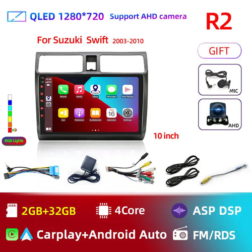 2din Android 11 Car Radio for Suzuki Swift 2003 - 2006 2007 2008 2009
