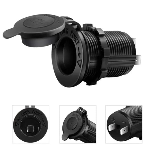 Car Cigarette Lighter Socket 12V 24V Waterproof Plug Power Outlet