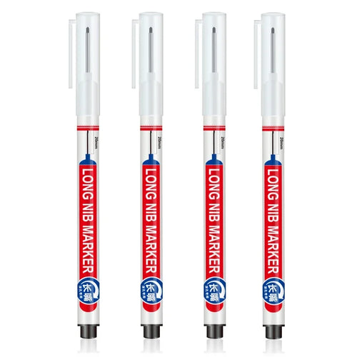 4Pcs/Set 20mm Deep Hole Long Nib Head Markers For Metal Perforating