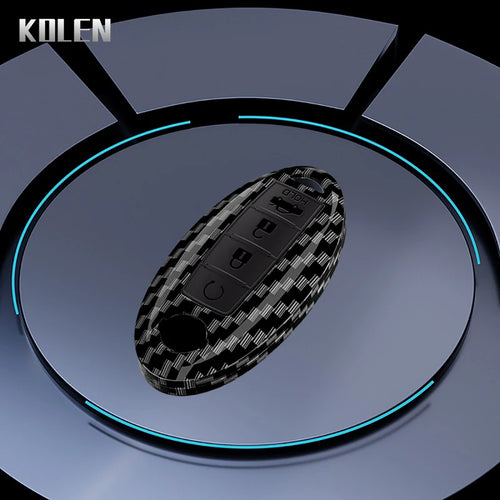 ABS Carbon Fiber Car Key Case Cover For Nissan Qashqai X-Trail T32 T31