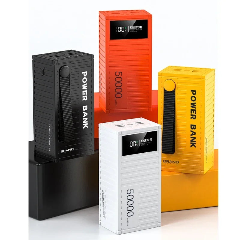 50000mAh 66W Power Bank Super Fast Charging Container External Battery