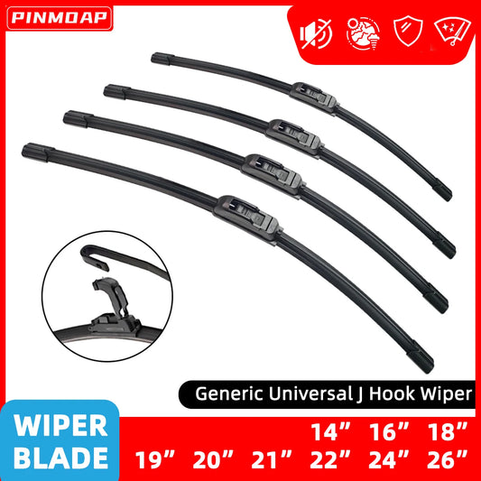 Car Windshield Wiper Blades U-type Universal Soft Rubber Frameless