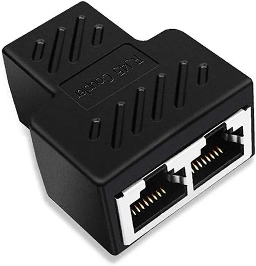8P8C adapter connector network RJ45 distributor Ethernet 1-on-2