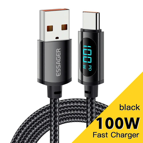 Essager USB Type C Cable For Huawei Honor Xiaomi Samsung Super Charge