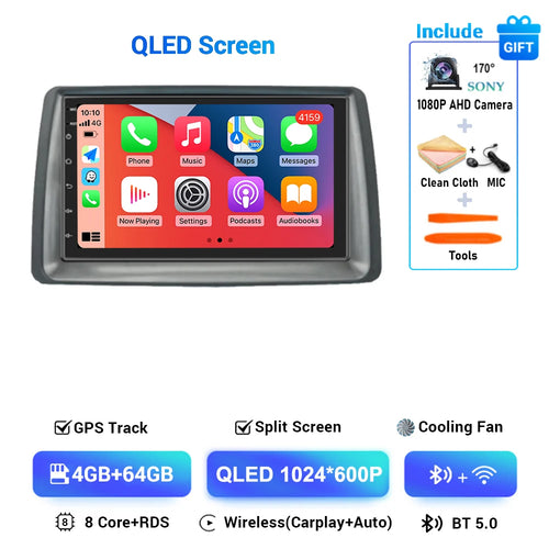 7" Android 14 Carplay Auto Car Radio Multimedia For Fiat Panda 2003