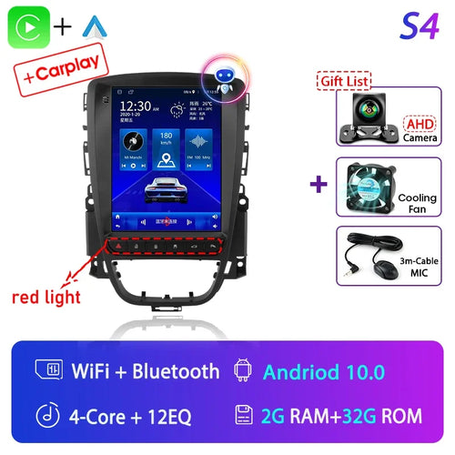 Srnubi 9.7" Android 12 Carplay Car Radio for Opel Astra J Verano 2007