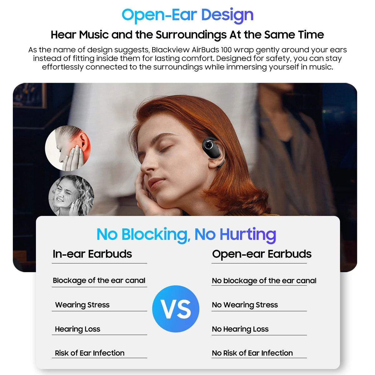 Blackview Airbuds 100 IP68 Waterproof Wireless Headset Touch Control