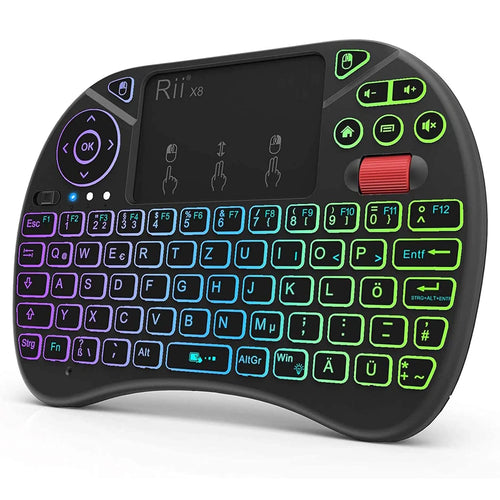 Mini keyboard Rii X8 2.4GHz Wireless keyboard with Touchpad Backlit
