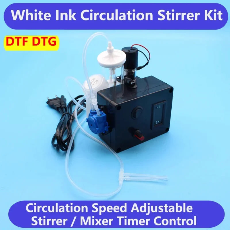 DTF White Ink Tank Adjustable Circulation System Sitrrer Timer