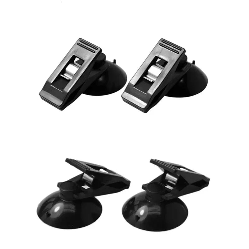 2pcs Car Interior Window Clip Mount  Suction Cup Clip Round Suction