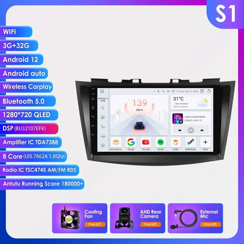 Hizpo Car Radio Multimedia Player For Suzuki Swift 4 2011 2012 2013