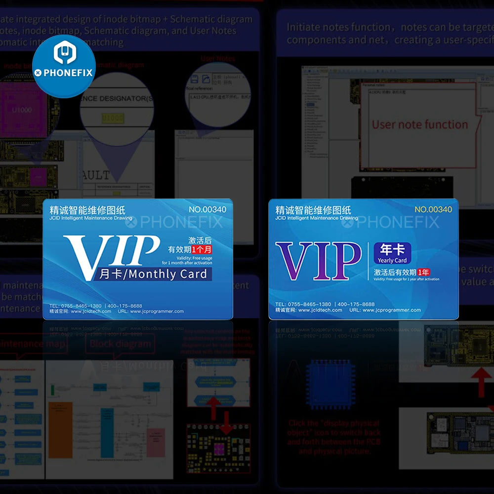 JCID JC intelligent Maintenance Drawing Schematic Diagram Bitmap for