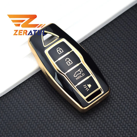 3 4 Bottons TPU Auto Remote Key Shell Fob Holder for Mitsubishi